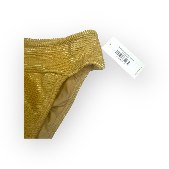 new Montce ☀︎︎ Tamarindo Ruched Scrunch Butt Bikini Bottom ☀︎︎ Goldie ☀︎︎ Small - Picture 8 of 16